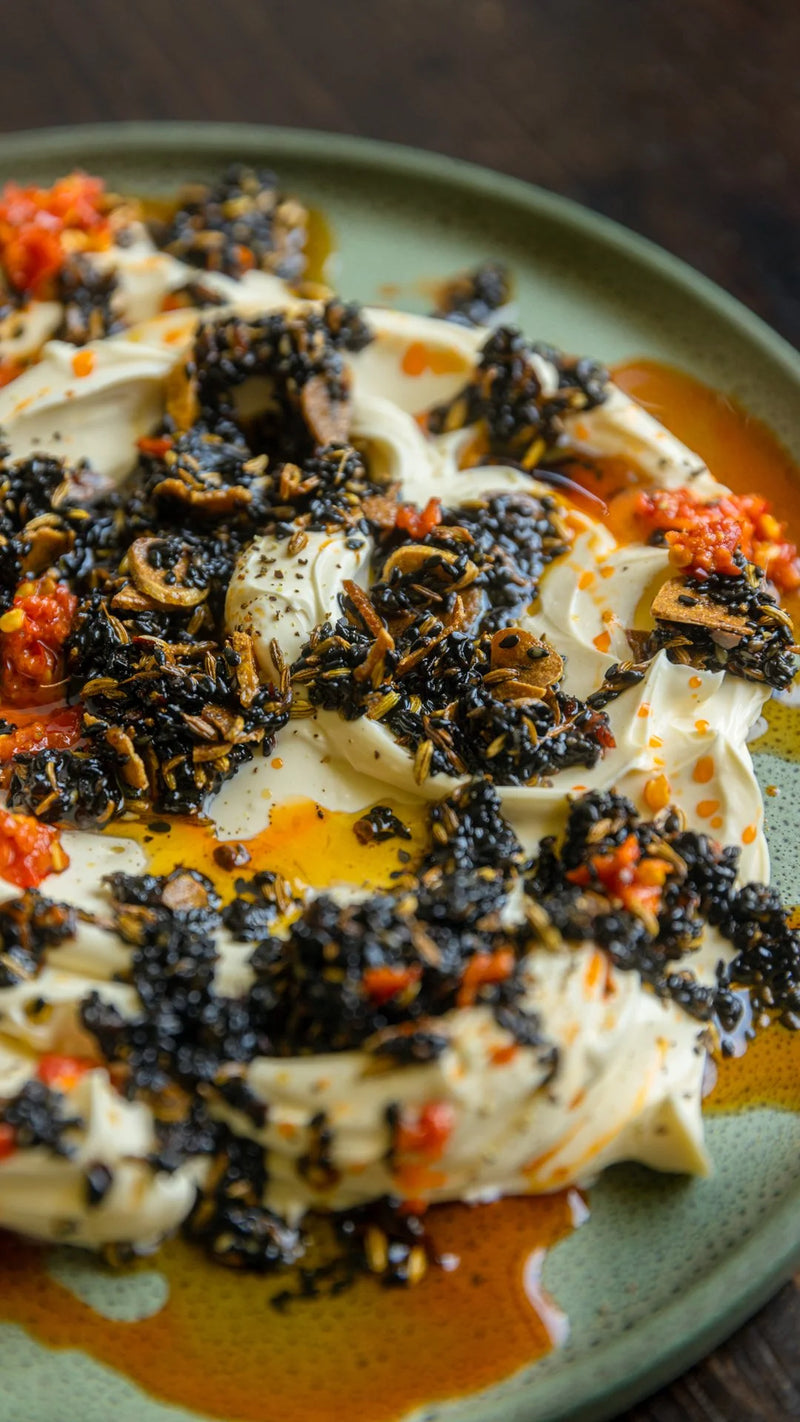 Creamy sizzled chilli, fennel and sesame seed dip made with Bippi Italian style chilli