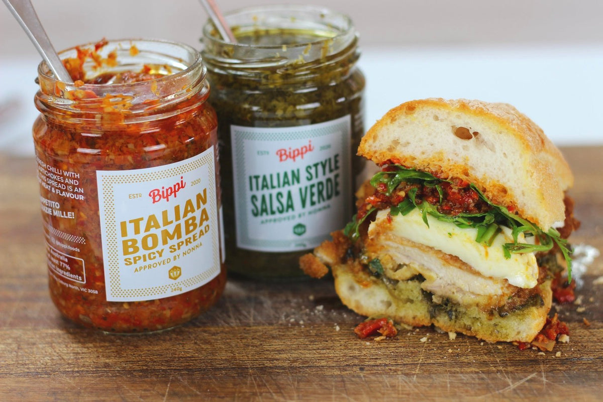 Nonna's chicken schnitzel panino – Bippi Foods Italian recipe