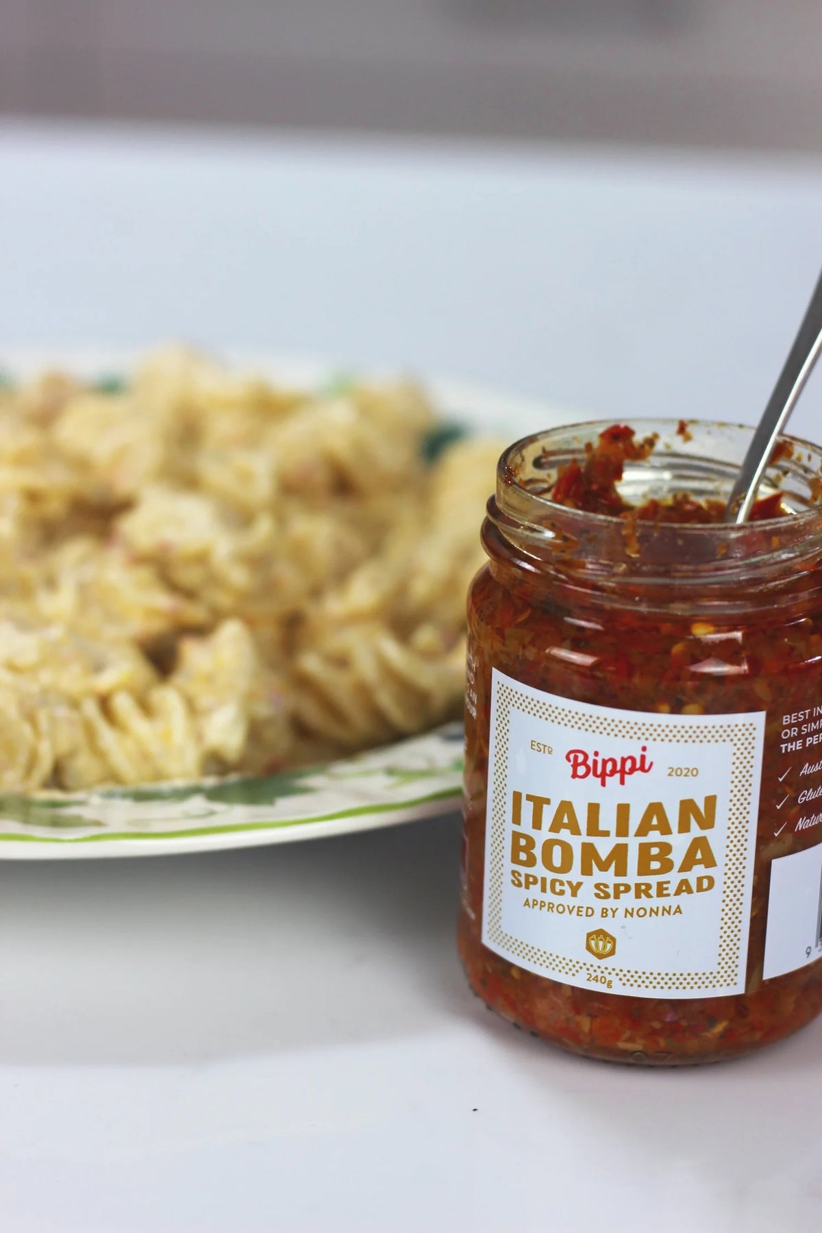 Ricotta, lemon and bomba pasta made with Bippi Italian Bomba