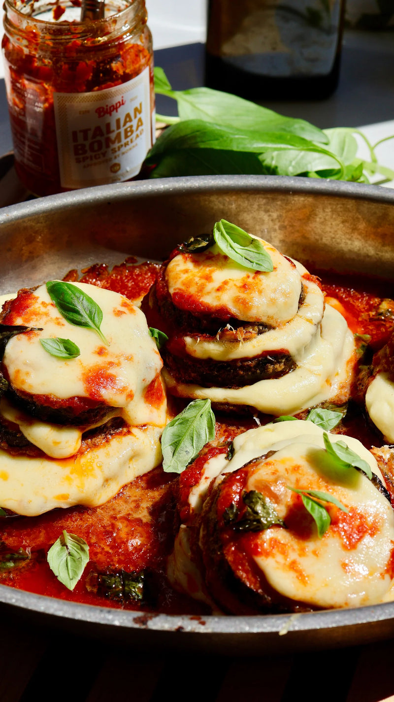 Mini eggplant parmigianas – Bippi Foods Italian recipe