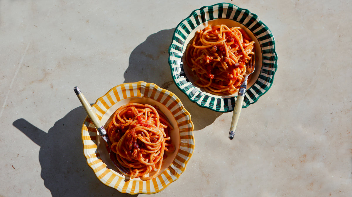 Pasta all'amatriciana – Bippi Foods Italian recipe