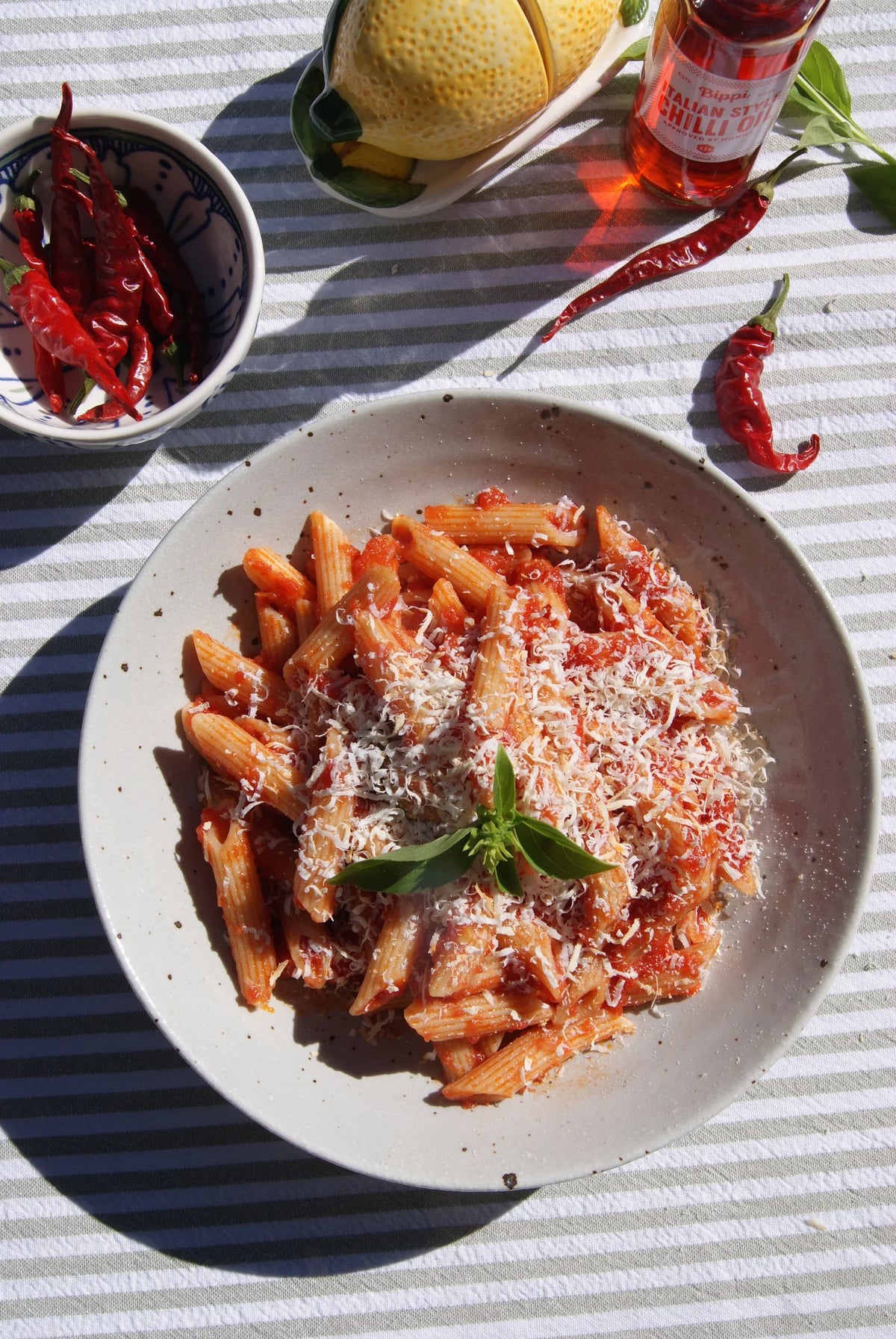 Penne all'arrabiata made with Bippi Italian style chilli