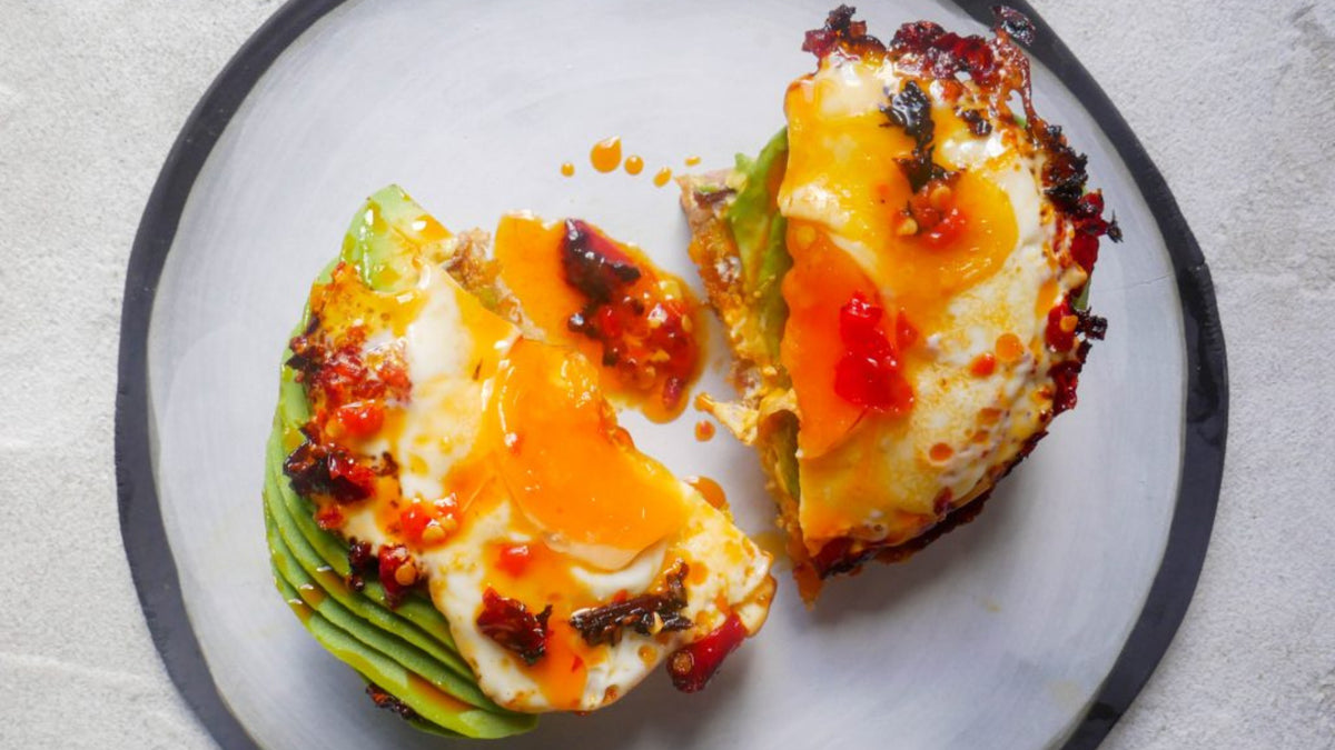 Crispy chilli oil eggs made with Bippi Italian Style Chilli Oil