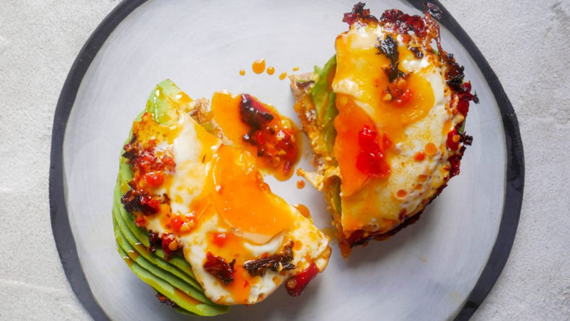 Crispy chilli oil eggs made with Bippi Italian Style Chilli Oil