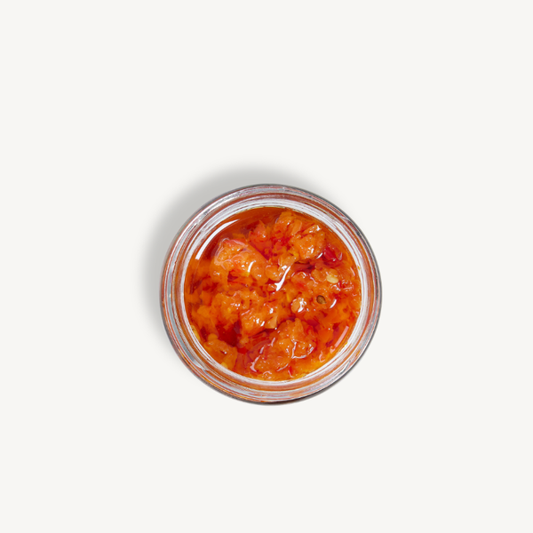 Back label of Bippi Italian Style Chilli Mild jar