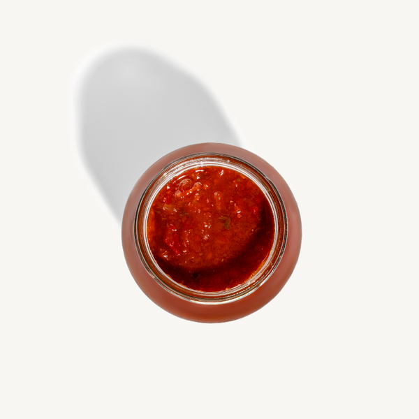 Back label of Bippi Vodka Sugo jar