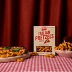 Bippi Italian Pretzels Margherita served in a bowl