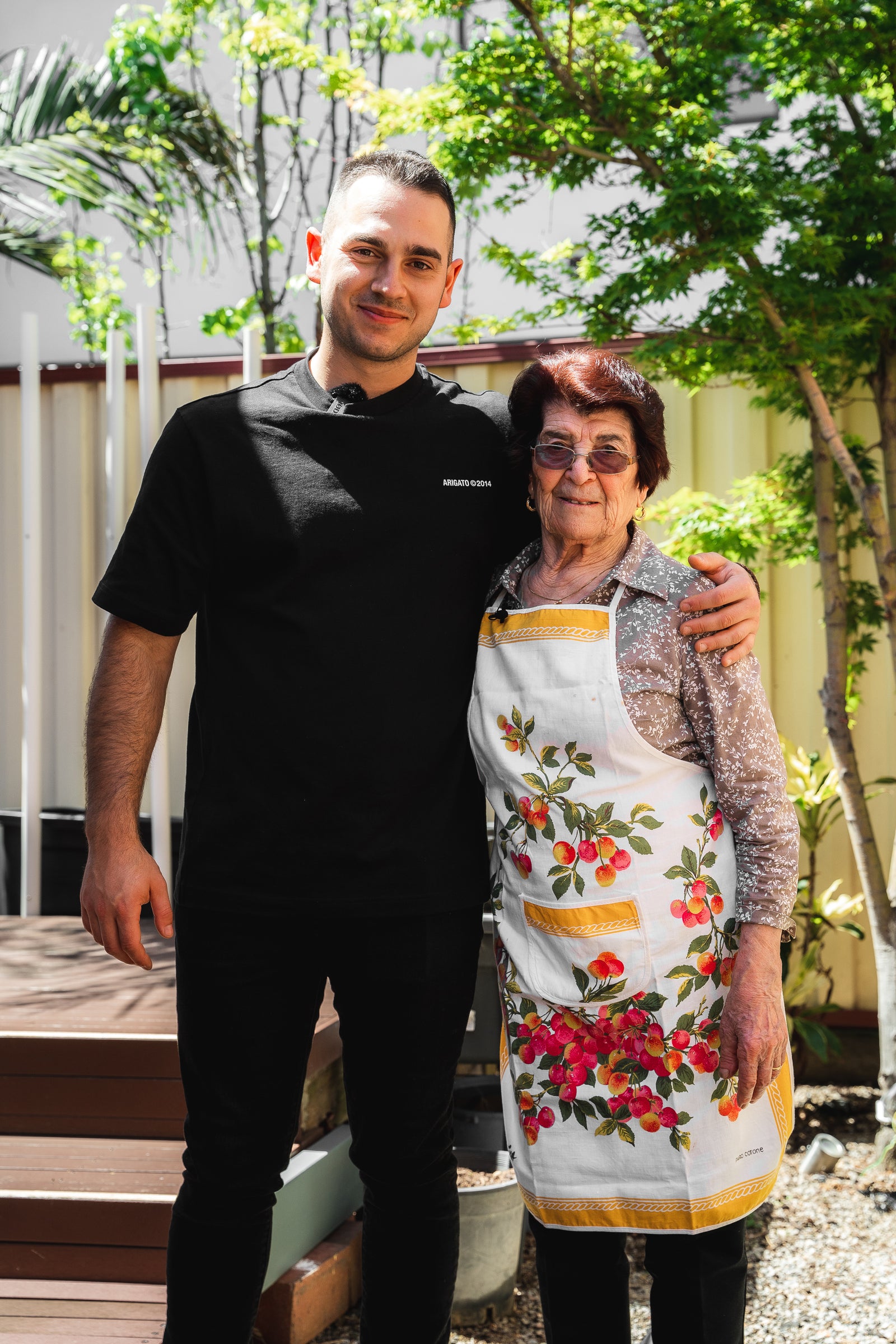 Bippi founder with Nonna Emilia in the kitchen