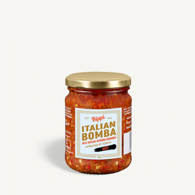 Jar of Bippi Italian Bomba – spicy Italian chilli spread