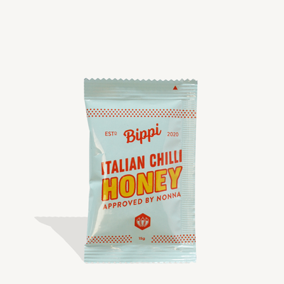 Bippi Chilli Honey sachets – pack of 20 single-serve hot honey