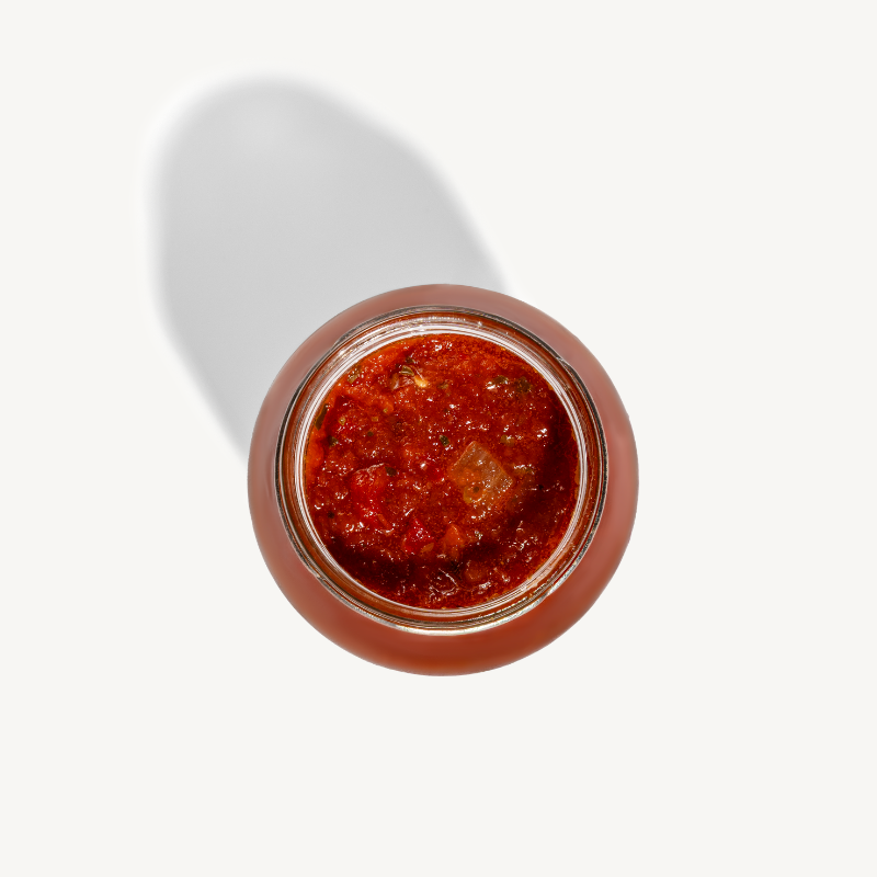 Back label of Bippi Chilli Honey Sugo jar