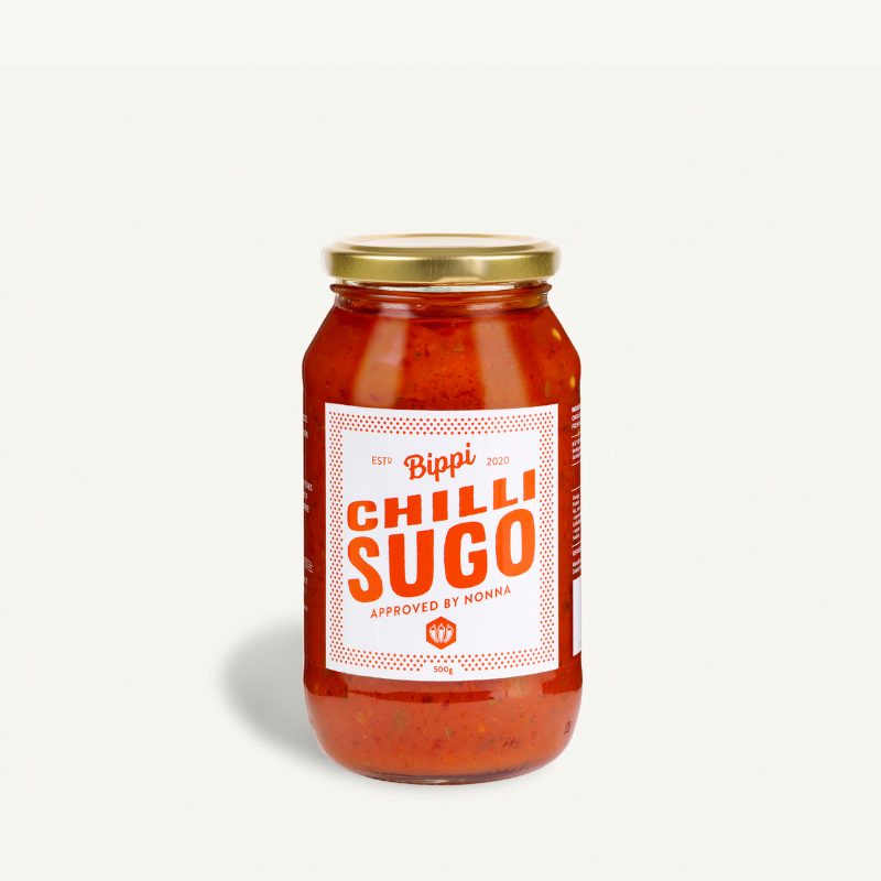 Jar of Bippi Chilli Sugo pasta sauce