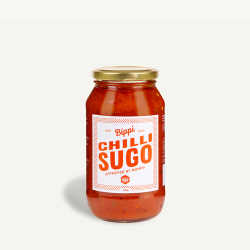 Jar of Bippi Chilli Sugo pasta sauce