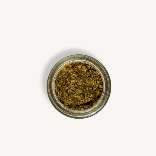 Back label of Bippi Classico Pesto jar