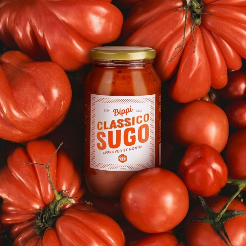 Bippi Classico Sugo ingredients label
