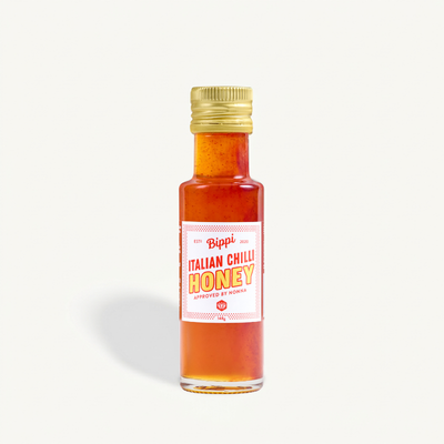 Bottle of Bippi Italian Chilli Honey – spicy hot honey drizzle