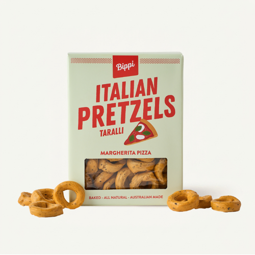 Back of Bippi Italian Pretzels Margherita pack
