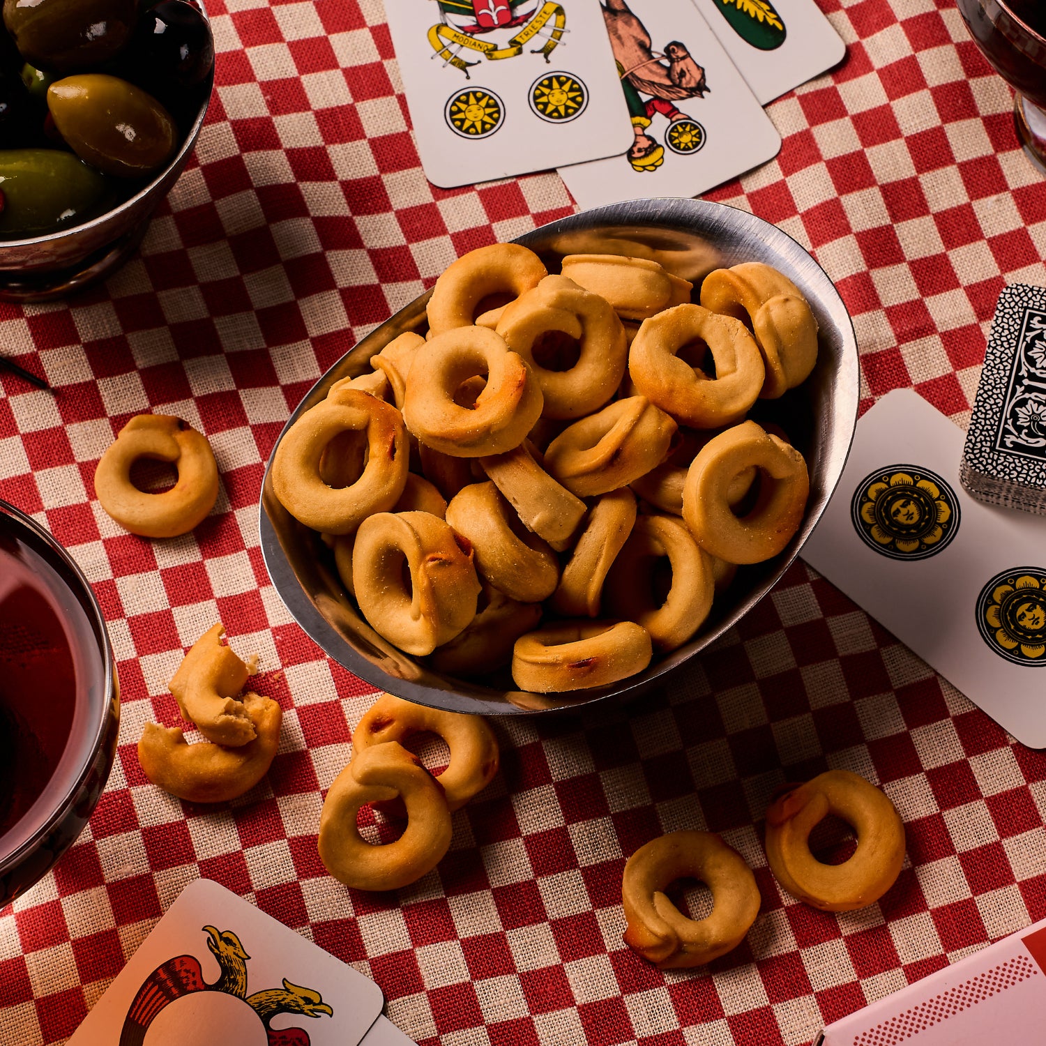 Bippi Italian Pretzels Chilli served in a bowl
