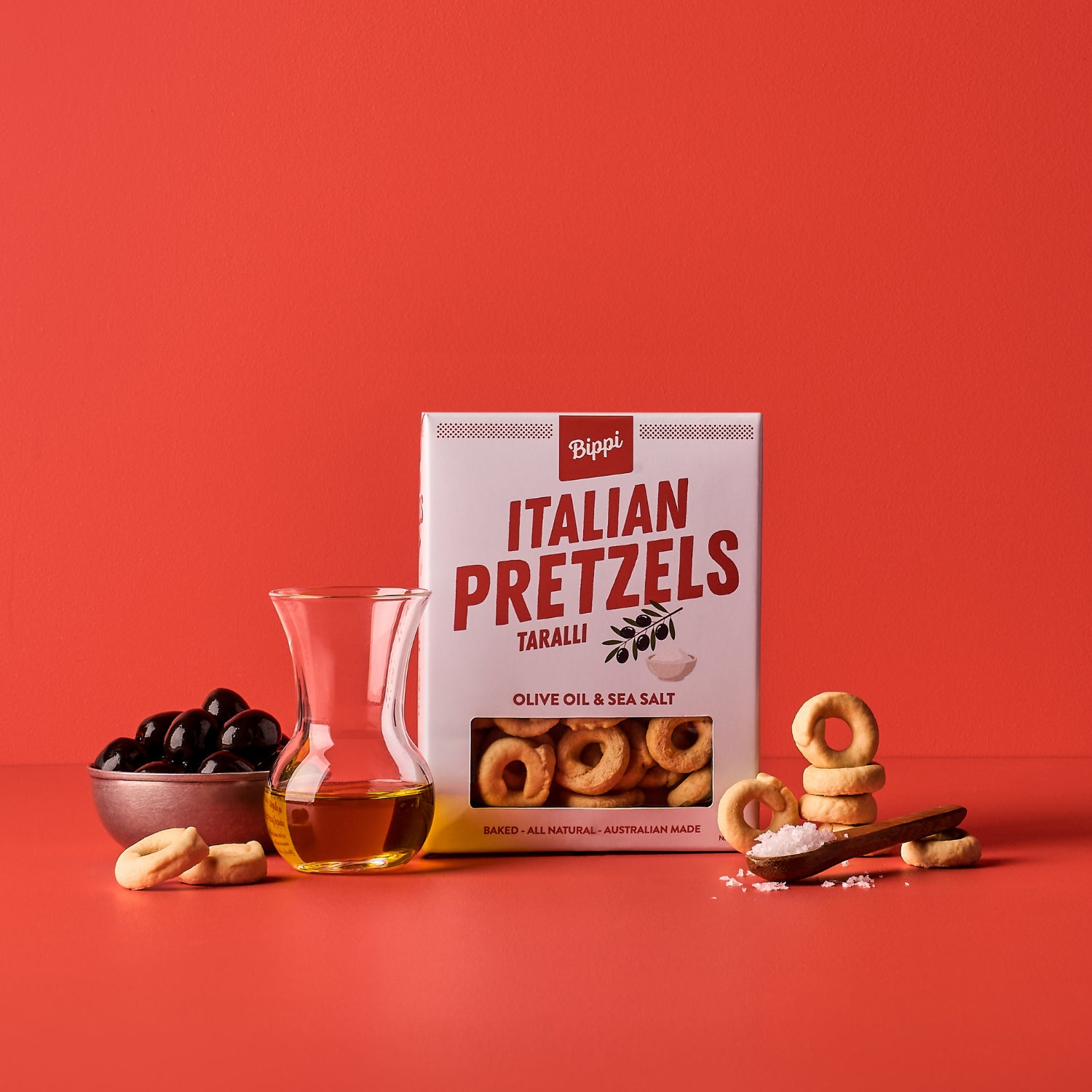 Bippi Italian Pretzels Olive Oil and Sea Salt