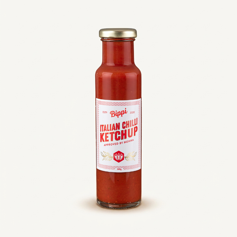 Bottle of Bippi Italian Chilli Ketchup